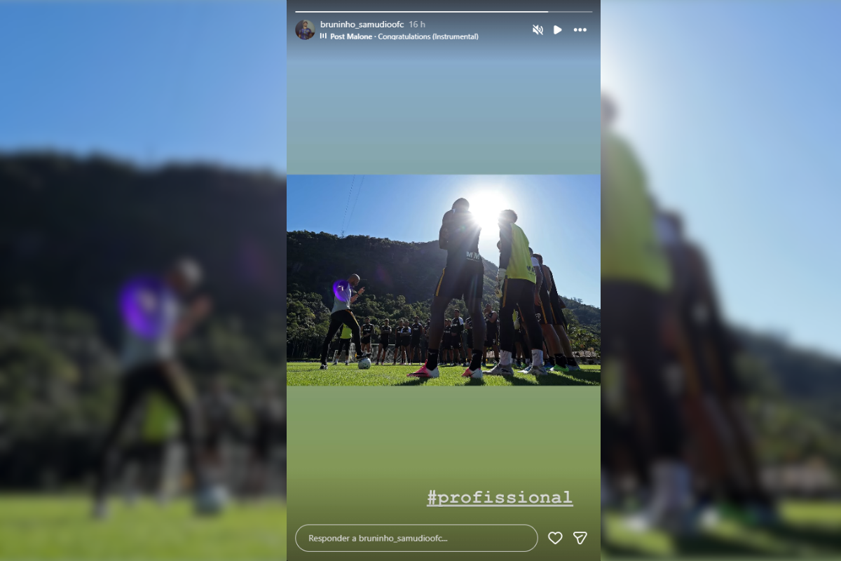 Bruninho Samudio treina com equipe profissional do Botafogo